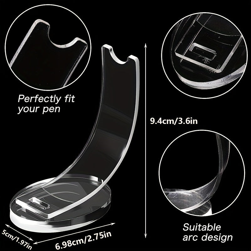Acrylic Pen Holder Desktop Pen Rack Transparent
