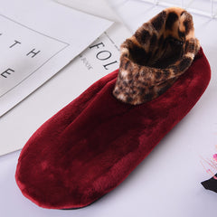 Leopard Thermal Non Slip Socks for Women - Slipper Socks for Yoga Dance