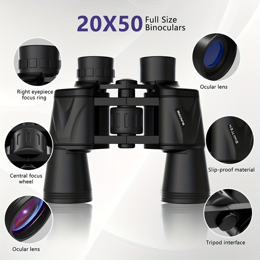 20x50 Binoculars For Adults Kids High Power Binoculars For Bird Watching Travel
