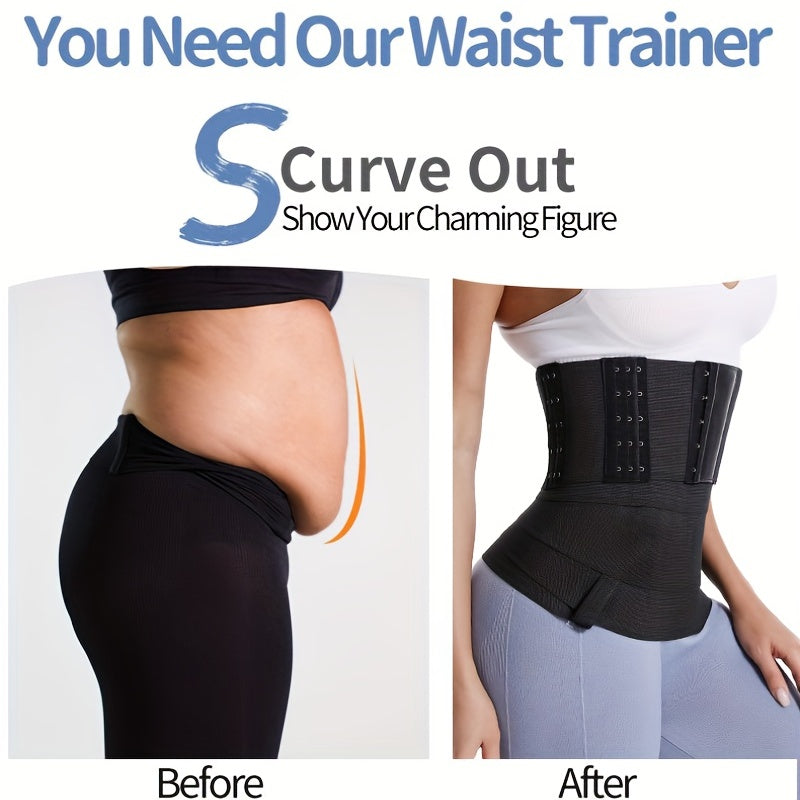 Waist Trainer Trimmer Belt Tummy Control Wrap Cincher Women's Shapewear