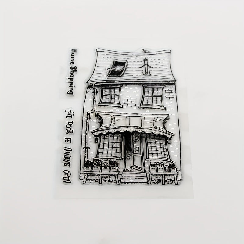 1pc House DIY Scrapbook Transparent Stamp