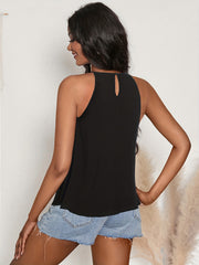 Solid Top Casual Summer Sleeveless Women's Top