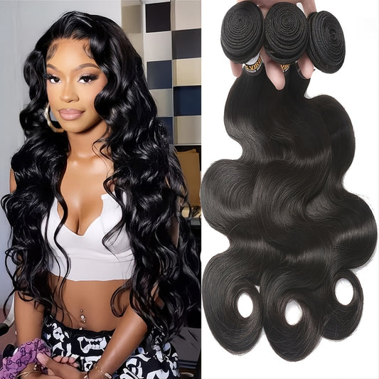 3pcs Body Wave Human Hair Extensions 10a Weaves 20-32-76 Hair Bundles