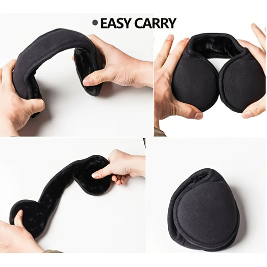Winter Earmuffs for Men & Women Soft Breathable Windproof Adjustable Fit