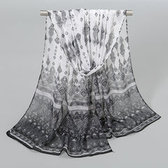Bohemia Chiffon Scarf Geometric Paisley Print Vintage Shawl