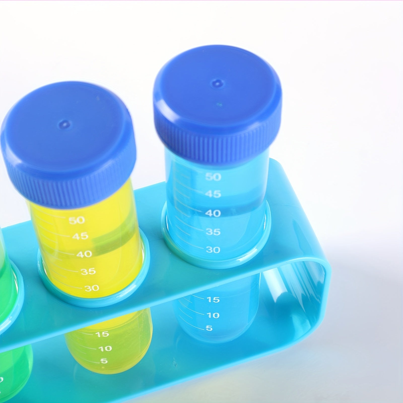 9pcs Plastic Test Tube with Holder And Dropper