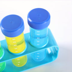 9pcs Plastic Test Tube with Holder And Dropper