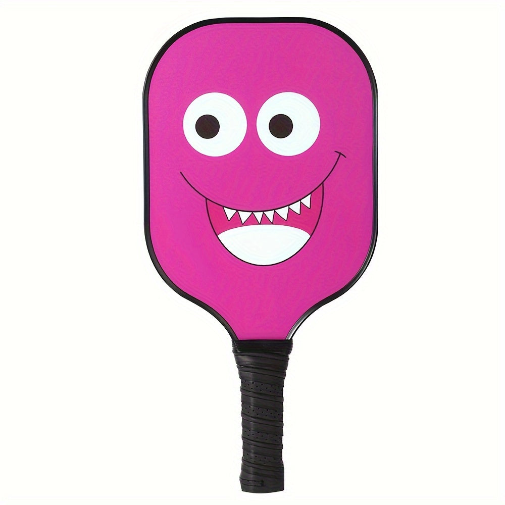 Smiling Face Pickleball Racket Carbon Fiber Set