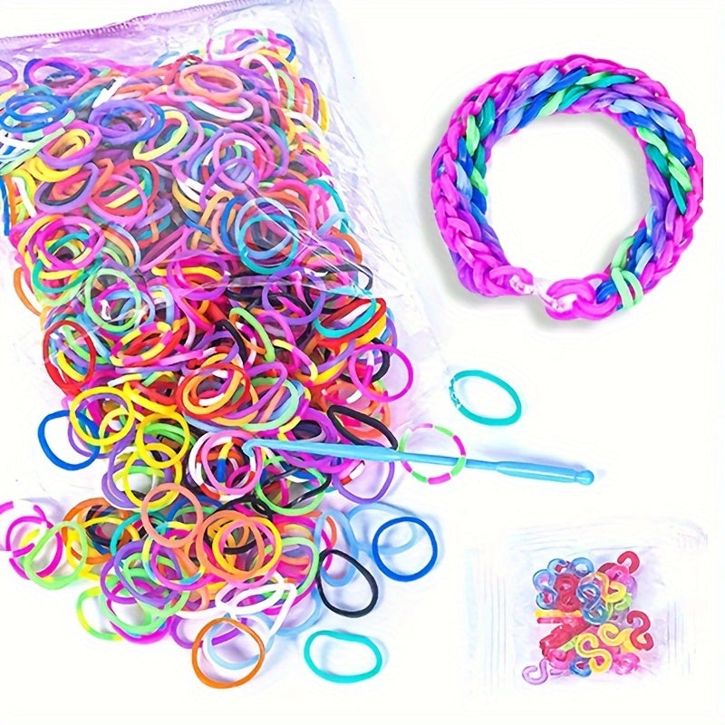 Rainbow Rubber Band Set - DIY Hair Accessories Jewelry Making