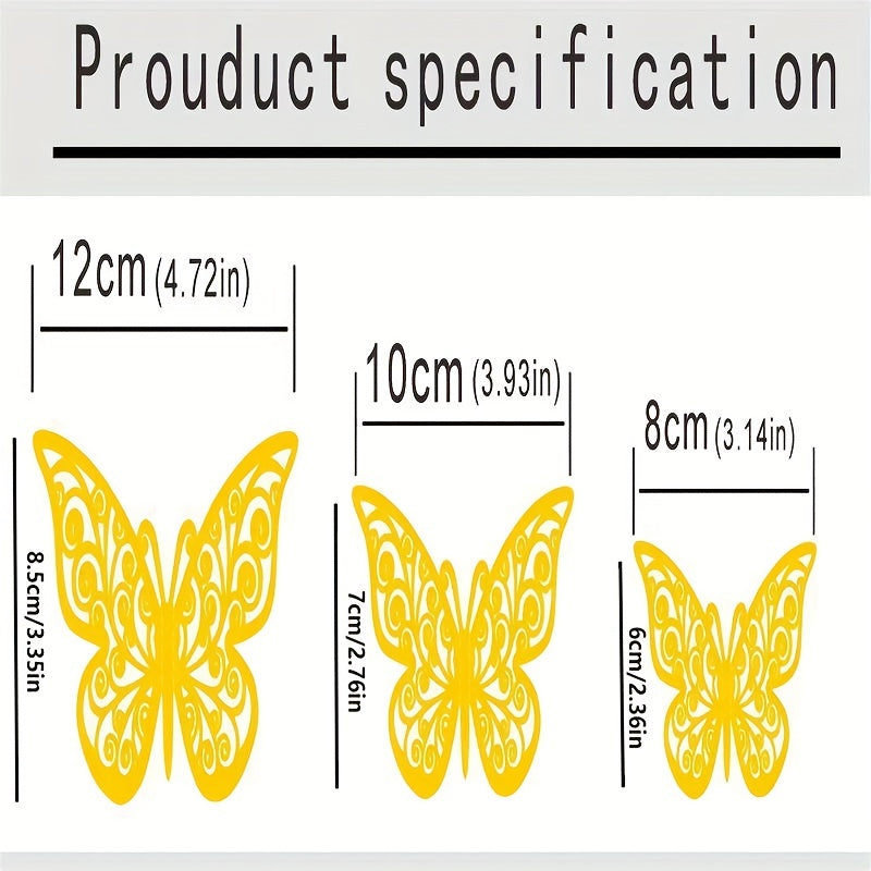 Hollow Out Butterfly Room Decoration