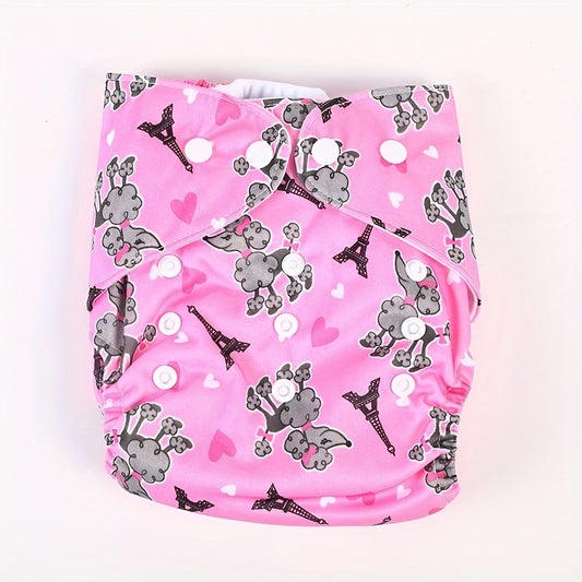 Soft Knitted Fabric Coated Diapers with Snap Buttons