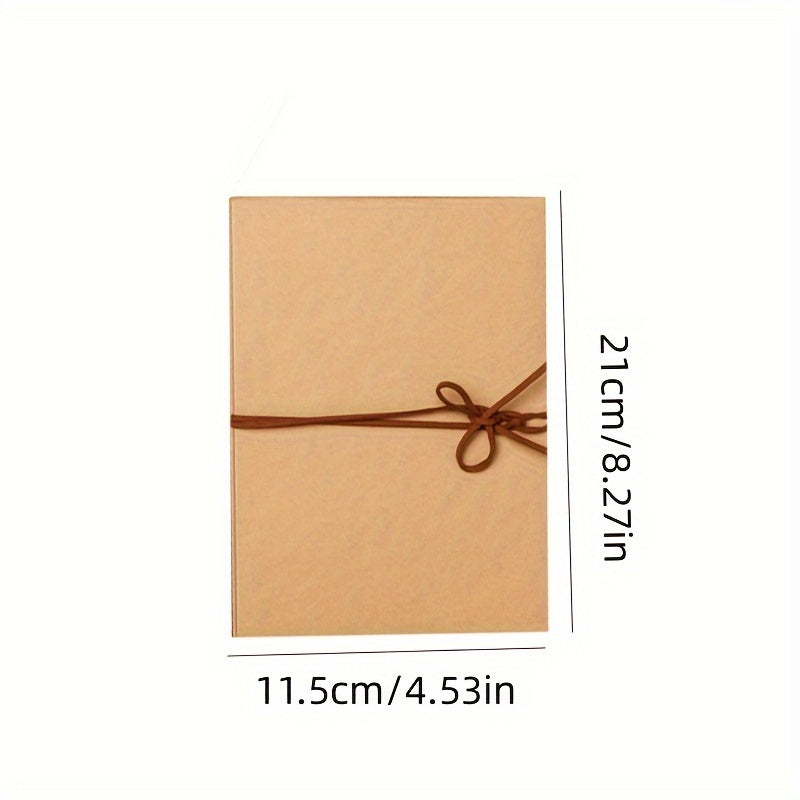 Retro Cowhide DIY Photo Album 18 Fold 34 Sides Memory Book