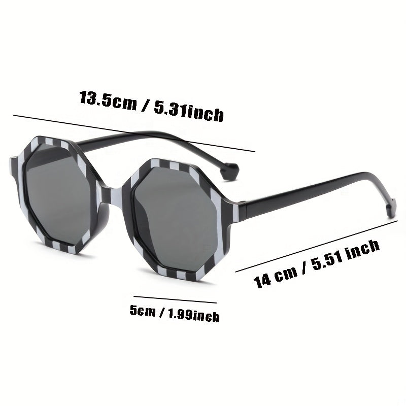 Kids Striped Sunglasses UV400 Protection