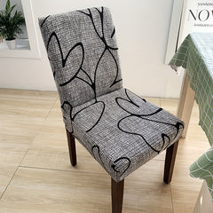Flower Dining Chair Slipcover Stretching Dustproof