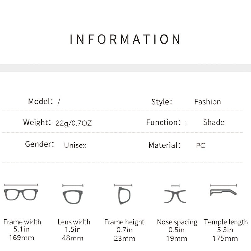 Rectangle Mirrored Sports Sunglasses Y2K Punk Vintage Sunshade