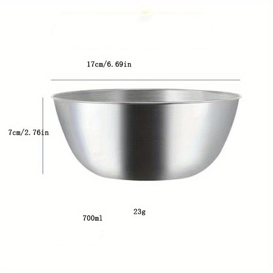 Large Stainless Steel Dessert Bowl for Serving Mixing Baking - 1pc