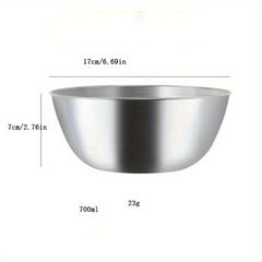 Large Stainless Steel Dessert Bowl for Serving Mixing Baking - 1pc