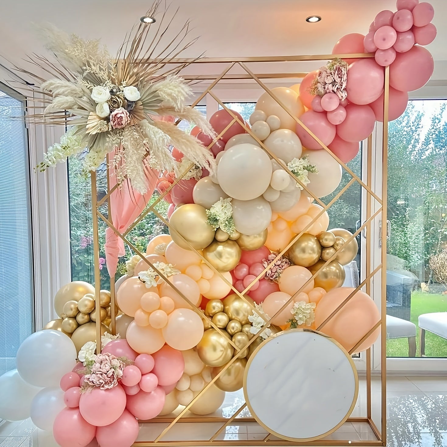 180pcs Matte Dusty Pink Peach Balloon Garland Arch Wedding Bridal Shower