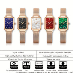 WISHDOIT Waterproof Stainless Steel Business Girl's Watch
