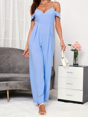Backless Wide Leg Jumpsuit for Spring & Summer