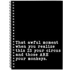 Funny Quote Spiral Notebook for Office Manager