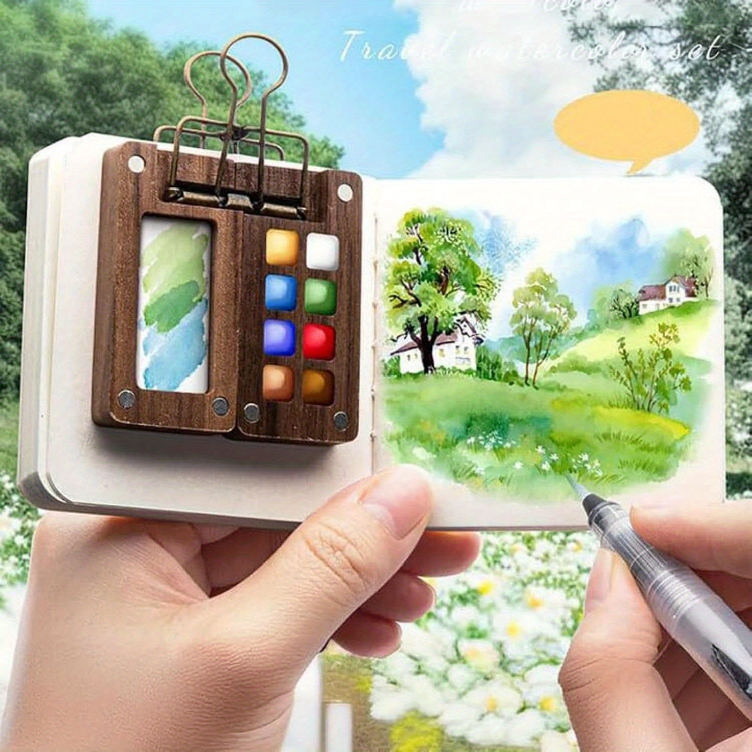 Tobios Travel Watercolor Palette Set - 24 Colors