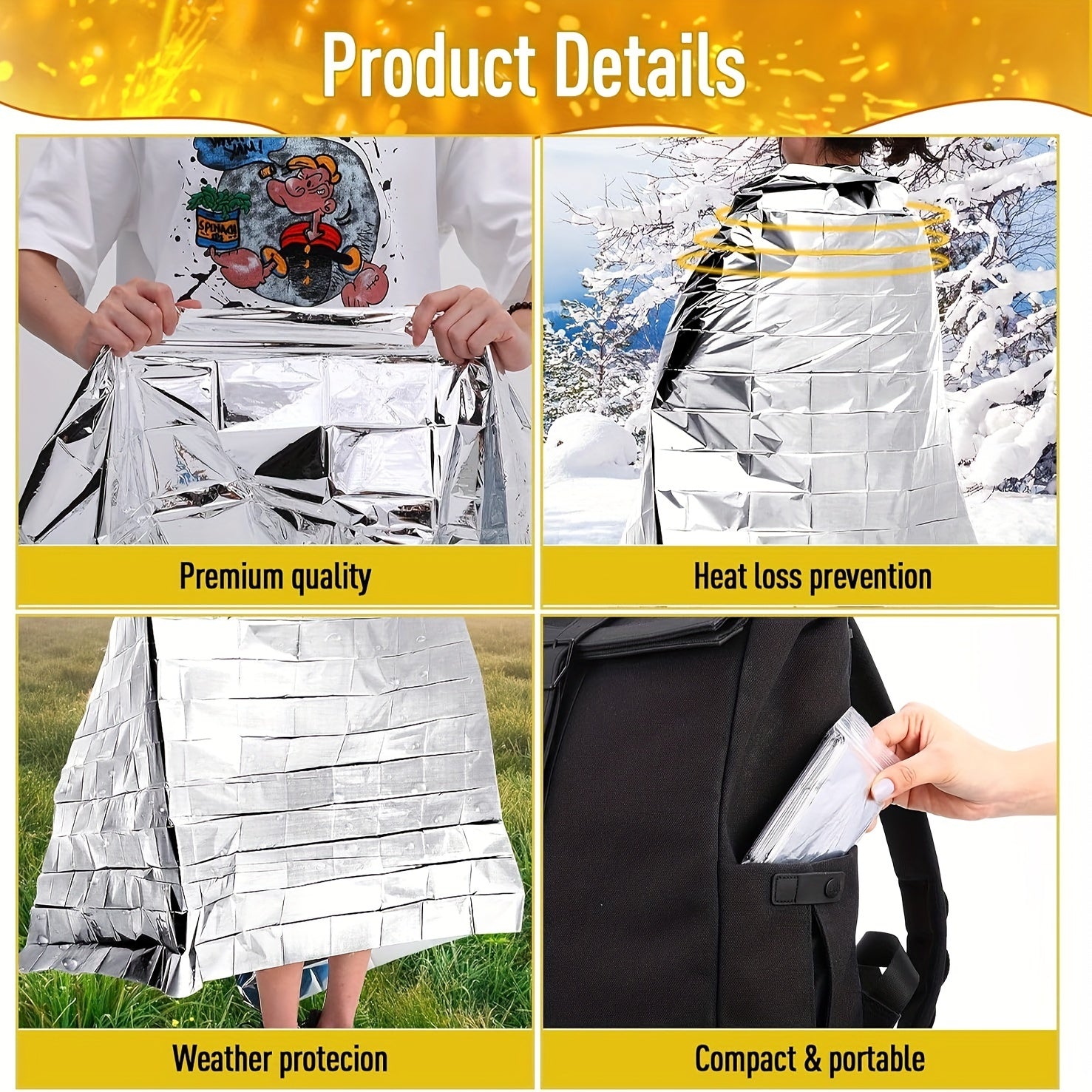 Outdoor Camping Supplies First Aid Blanket