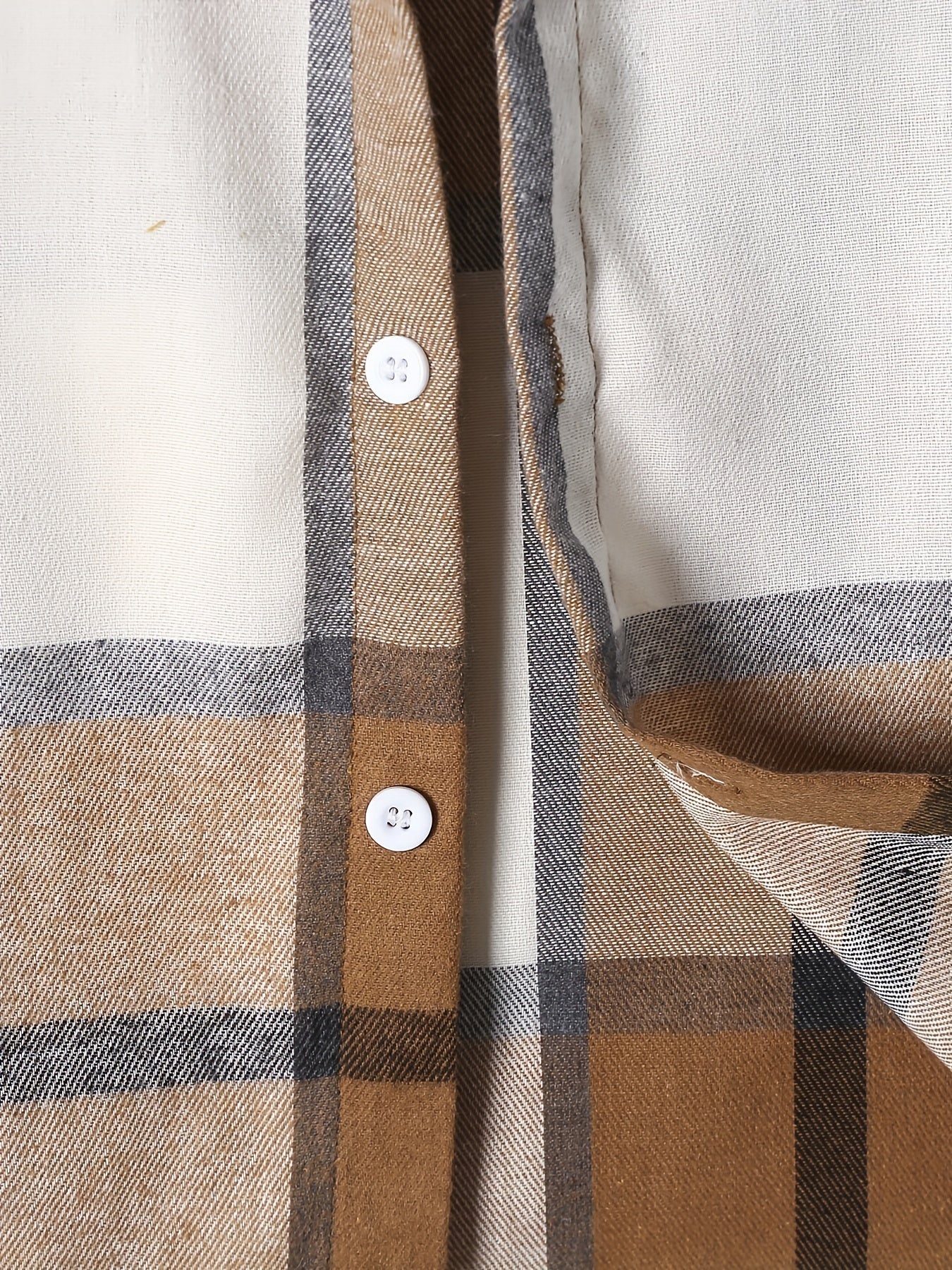 Boys Plaid Casual Short Sleeve Lapel Shirt Summer Clothes