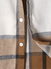 Boys Plaid Casual Short Sleeve Lapel Shirt Summer Clothes