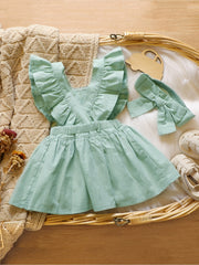 Floral Embroidery Baby Girl Dress Set