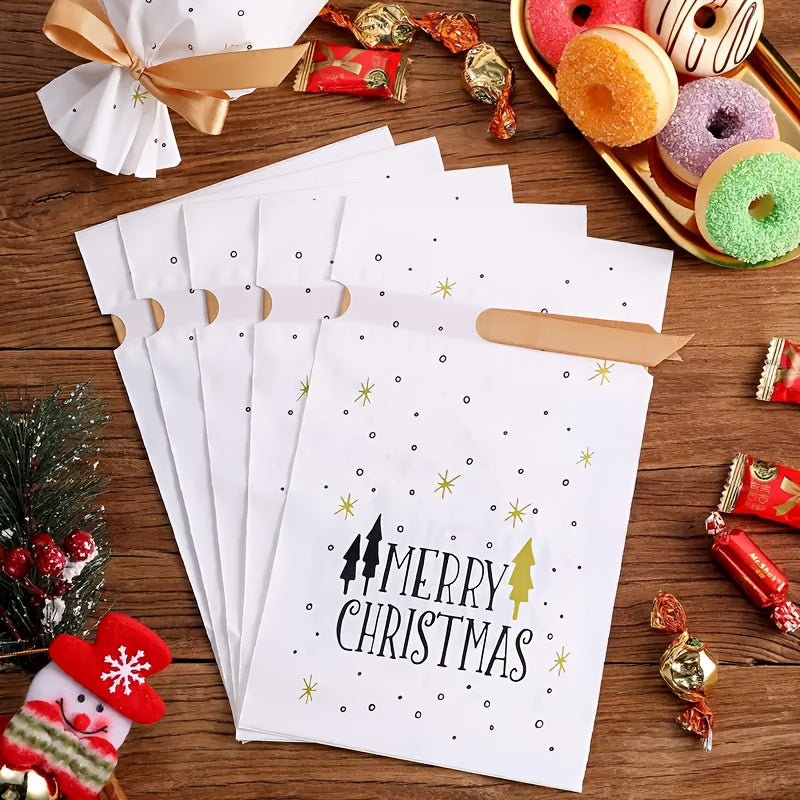 50pcs Drawstring Bag Candy Self adhesive Bag for Christmas Wedding Party