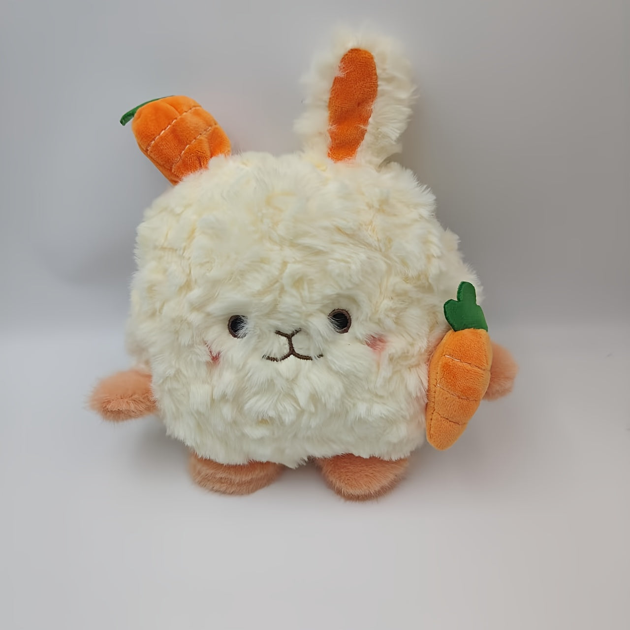 Adorable Bunny Plush Toy with Carrot Soft & Orange Stuffed Animal