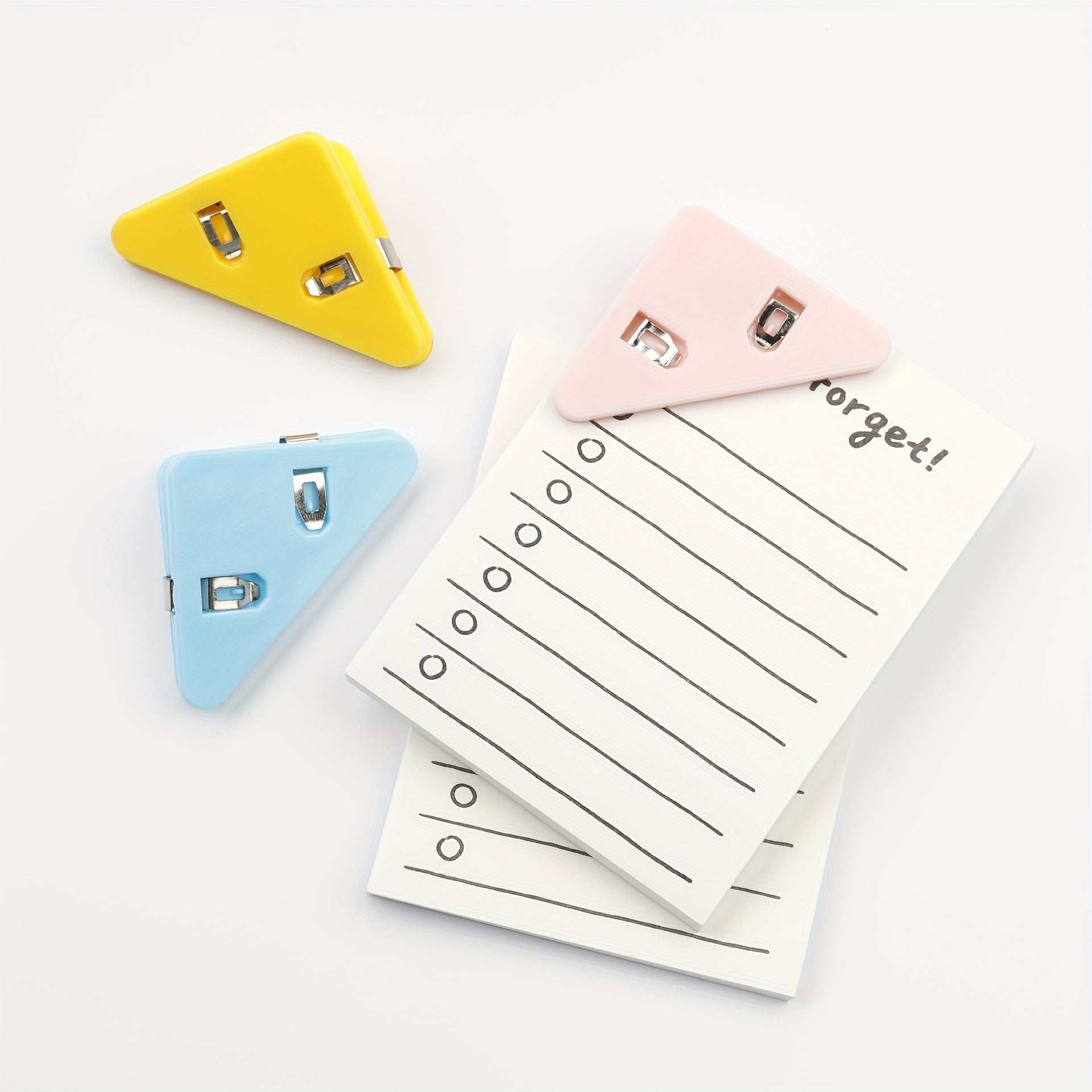 Triangle Corner Clip Folder Test Paper Bill Clip Student Book Clip