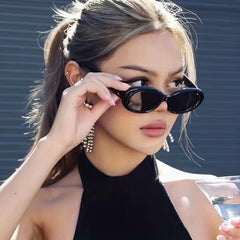 Y2K Oval Sunglasses For Women Men UV400 Sun Shades