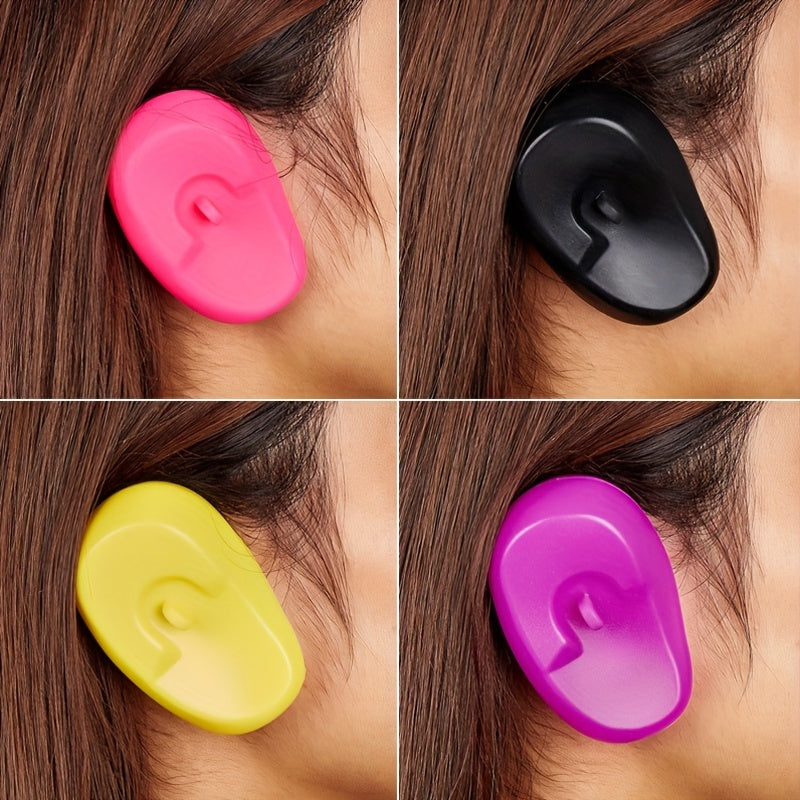 Hair Dye Ear Cover Silicone Earmuff Hair Dye Ear Wrap Ear Cuff