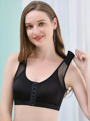 Breathable Cross Mesh Vest Sports Bra