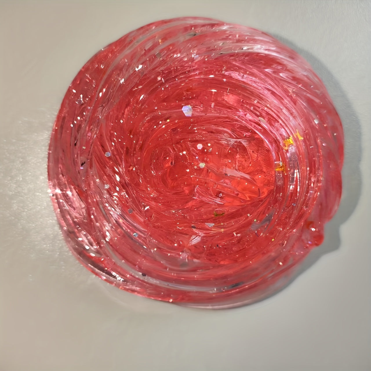 Pink Star Crystal Slime Toy Stretchable Glittery Dough for Kids
