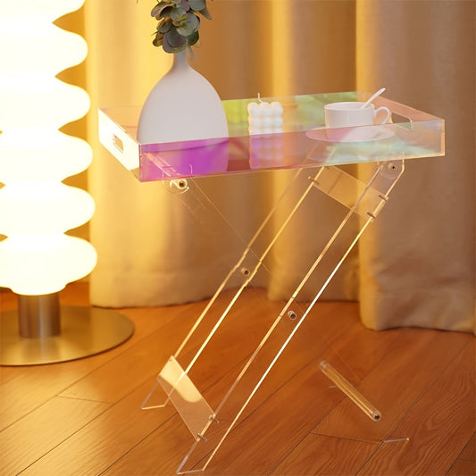 Portable Acrylic Folding Table for Home and Office