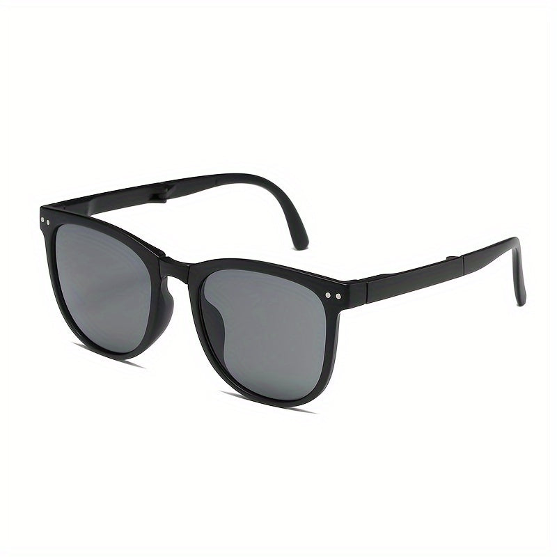 Folding Square Sunglasses Jelly Rivet UV400 Sun Shades
