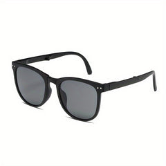 Folding Square Sunglasses Jelly Rivet UV400 Sun Shades