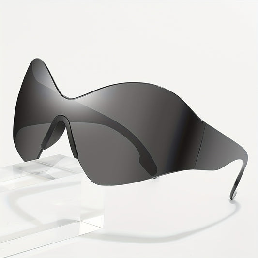 Y2K Future Style Sunglasses XL Frame Unisex Outdoor Eyewear