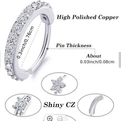 Hypoallergenic Nose Ring for Women - Cartilage Piercing Jewelry
