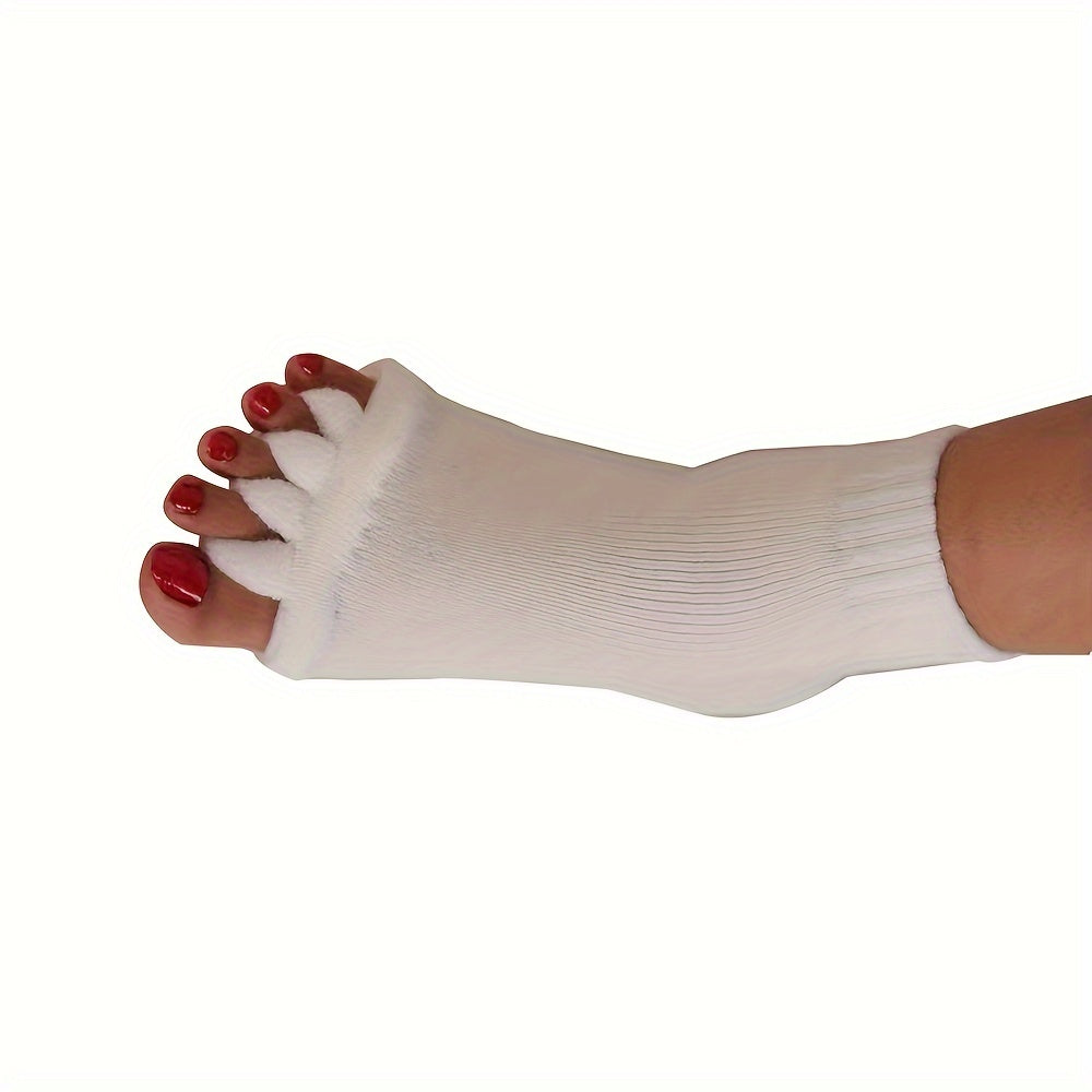 Toe Separator Socks Foot Alignment Toeless Socks