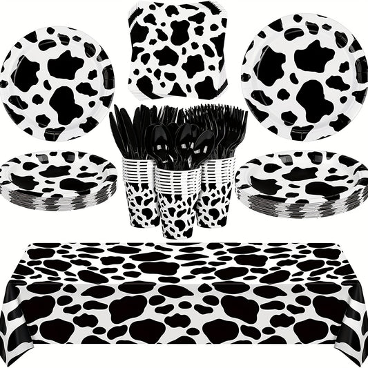 Cow Print Birthday Party Napkins For Farm Theme Parties