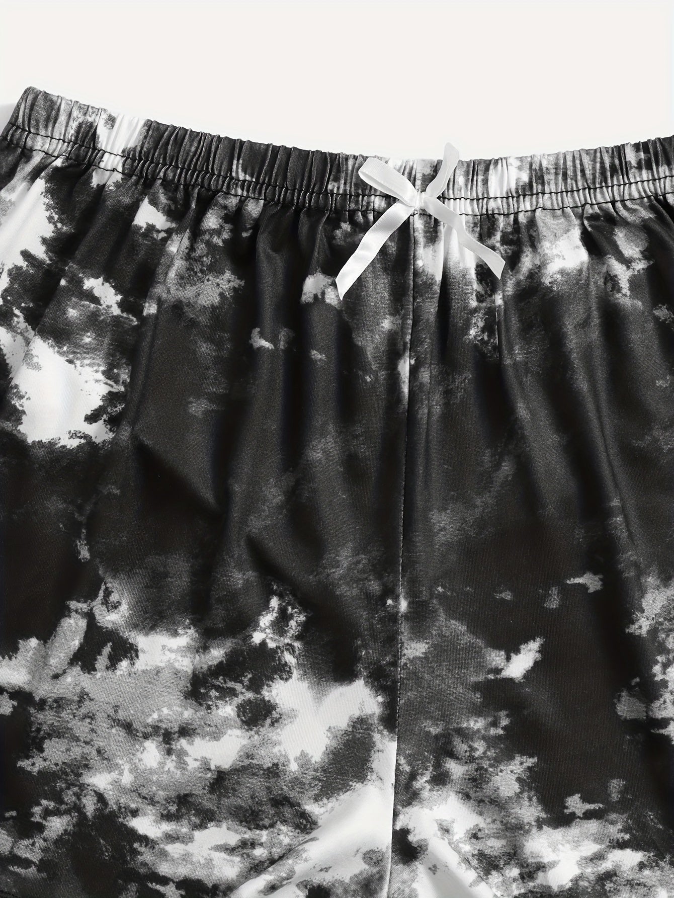 Tie Dye Pajama Set V Neck Cami & Shorts Sleepwear