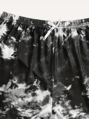 Tie Dye Pajama Set V Neck Cami & Shorts Sleepwear