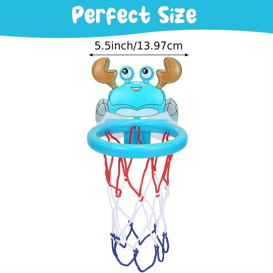 Kids Bathtub Basketball Hoop Set with 3 Balls