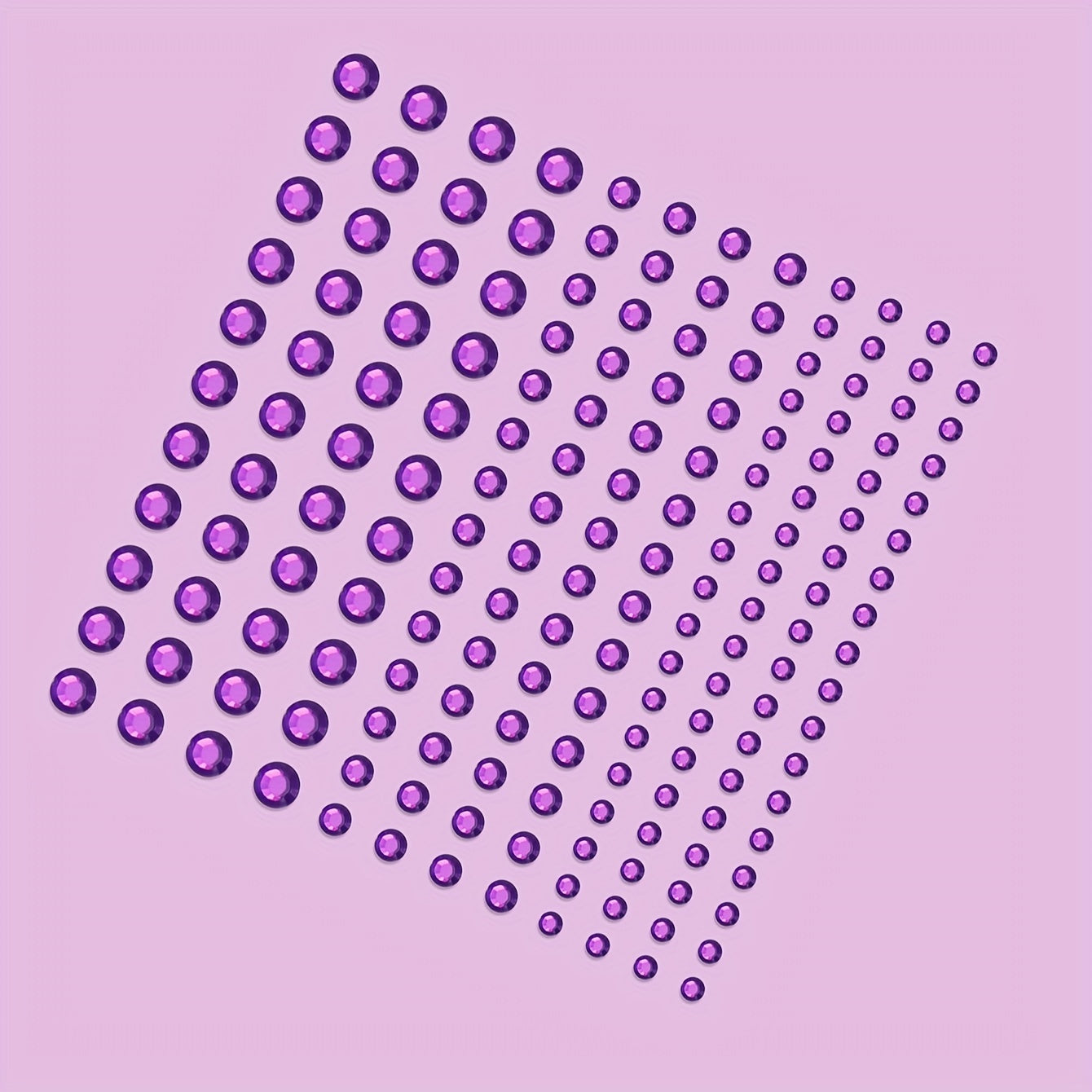 144pcs Bright Purple Makeup Face Stickers Jewelry Stage Makeup Eye Makeup