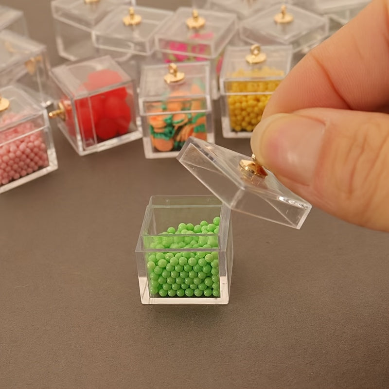 1pc Dollhouse Food Play Transparent Display Box Model Accessory