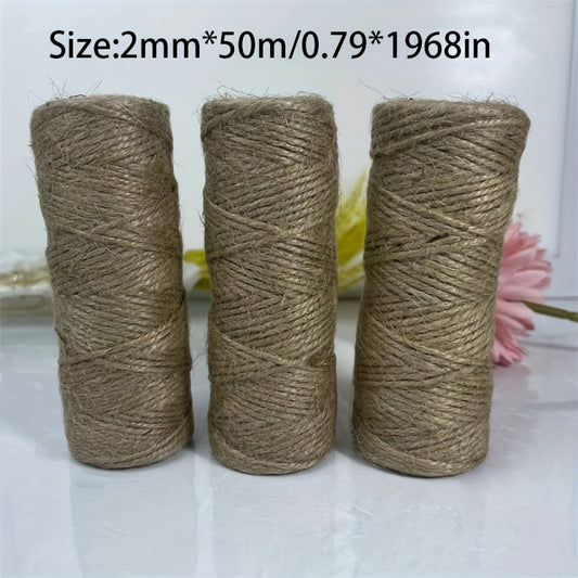 Natural Jute Twine Braided String - Gardening Plant Wrapping Arts Cra